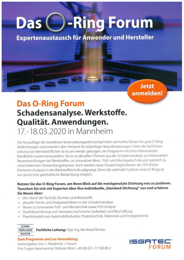Das O-Ring-Forum - Flyer